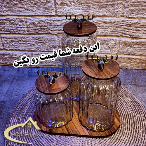 کندی ۳ سایزی کیفیت فوق العاده فروش عالی #بانکه_شیشه_ای